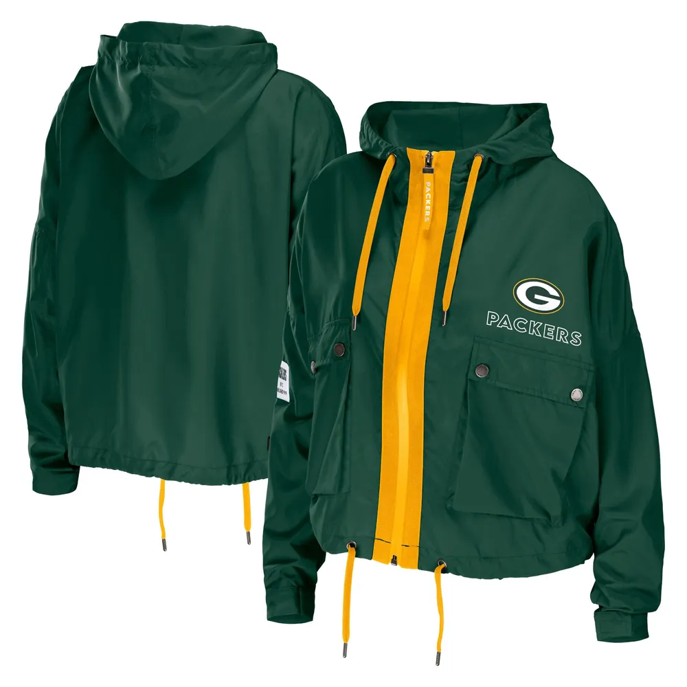 Lids Green Bay Packers WEAR by Erin Andrews Women's Full-Zip Hoodie Jacket
