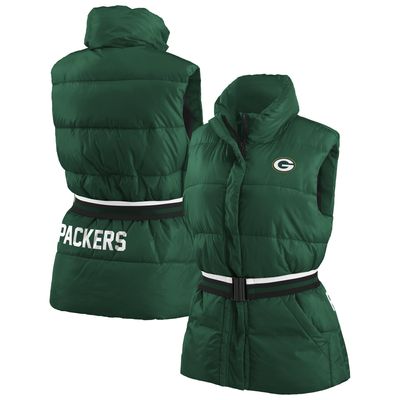 Green Bay Packers WEAR By Erin Andrews Women's Quilted Full-Zip Bomber  Jacket - Green