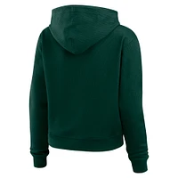 Pull à capuche gaufré vert WEAR by Erin Andrews pour femme