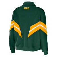 Women's Wear by Erin Andrews Green Bay Packers Polar Fleece Raglan Full-Snap Jacket