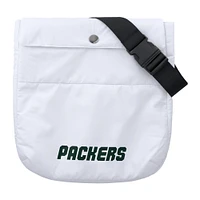 Doudoune zippée entièrement compressible WEAR by Erin Andrews pour femme, blanche, des Green Bay Packers