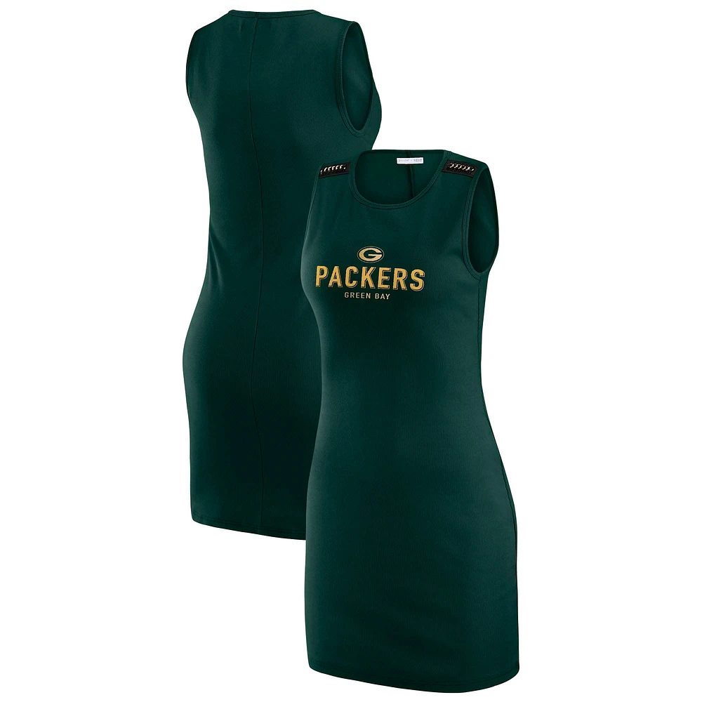 Robe débardeur côtelée pour femme WEAR by Erin Andrews x Gracie Hunt Green Bay Packers