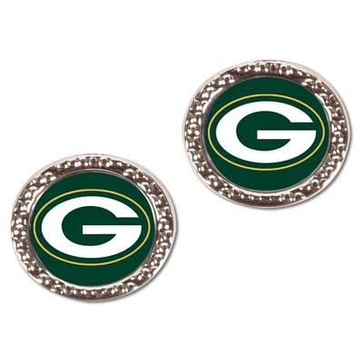 Women's WinCraft Green Bay Packers Round Post Earrings