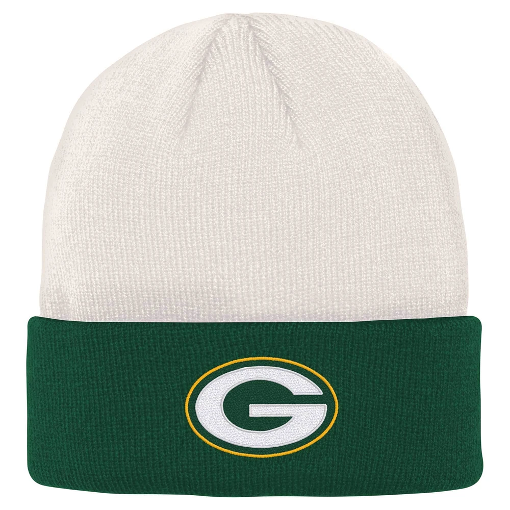 OST PAC CREAM GREE NFL YOUTH BONE CUFF KNIT HATYTHNIT