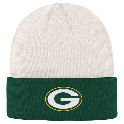 OST PAC CREAM GREE NFL YOUTH BONE CUFF KNIT HATYTHNIT