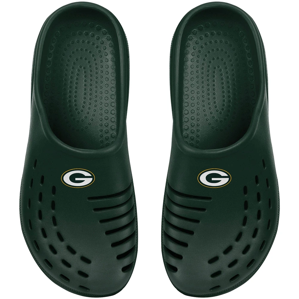 Youth FOCO Green Bay Packers Sunny Day Clogs