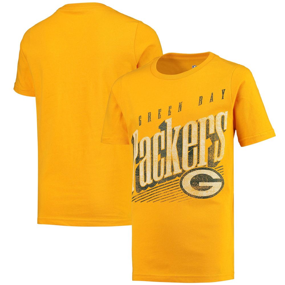 Outerstuff Youth Boys Gold Green Bay Packers Winning Streak T-shirt