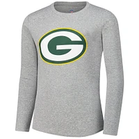 Youth Green Bay Packers Long Sleeve T-Shirt and Pants Sleep Set