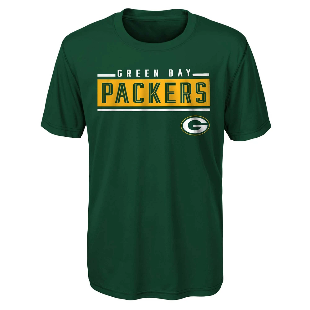 T-shirt Green Bay Packers Amped Up pour jeune