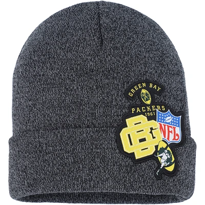 Bonnet en tricot à revers avec logo Green Bay Packers XL Mitchell & Ness pour jeune