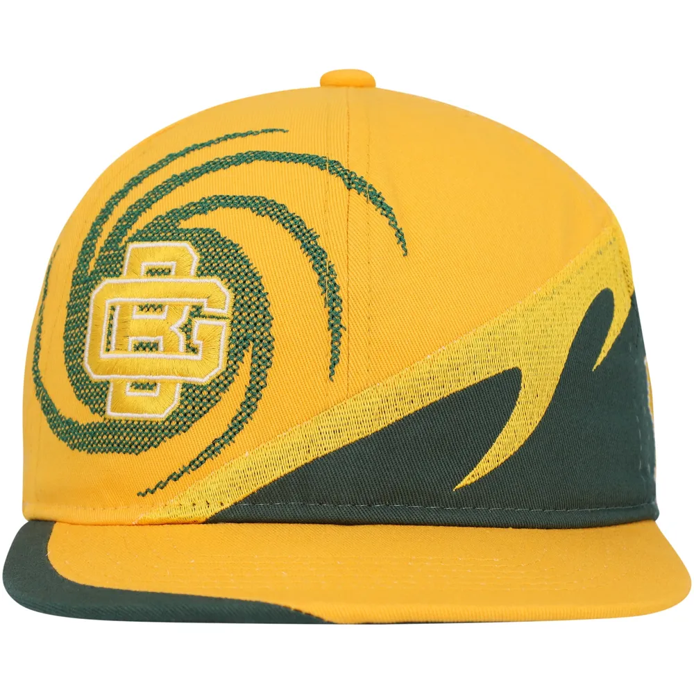 Casquette Snapback spirale or/vert Green Bay Packers Mitchell & Ness pour jeune