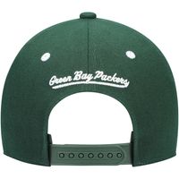 Youth Green Bay Packers Mitchell & Ness Green Throwback Precurve Snapback  Hat