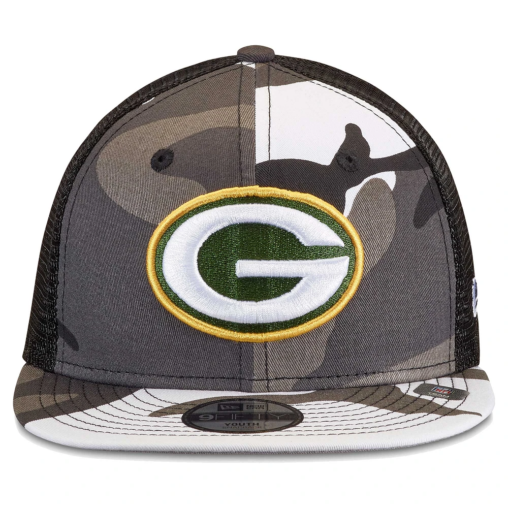 Casquette Snapback 9FIFTY Snapback pour jeunes Green Bay Packers camouflage/noir New Era