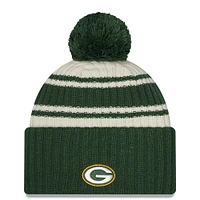 Youth New Era Cream/Green Green Bay Packers 2022 Sideline