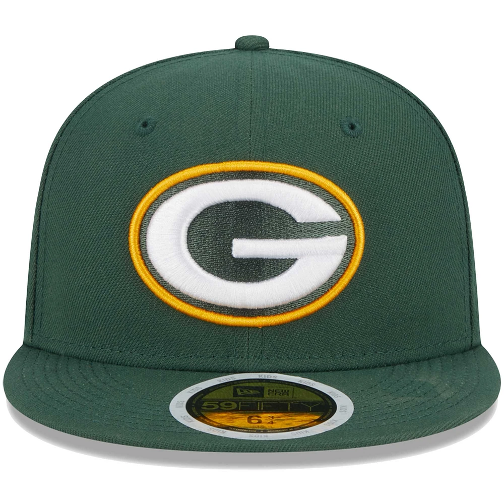 Casquette ajustée 59FIFTY Main Green Bay Packers New Era pour jeune