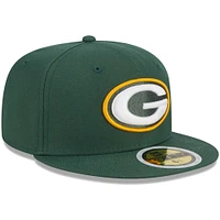 Casquette ajustée 59FIFTY Main Green Bay Packers New Era pour jeune