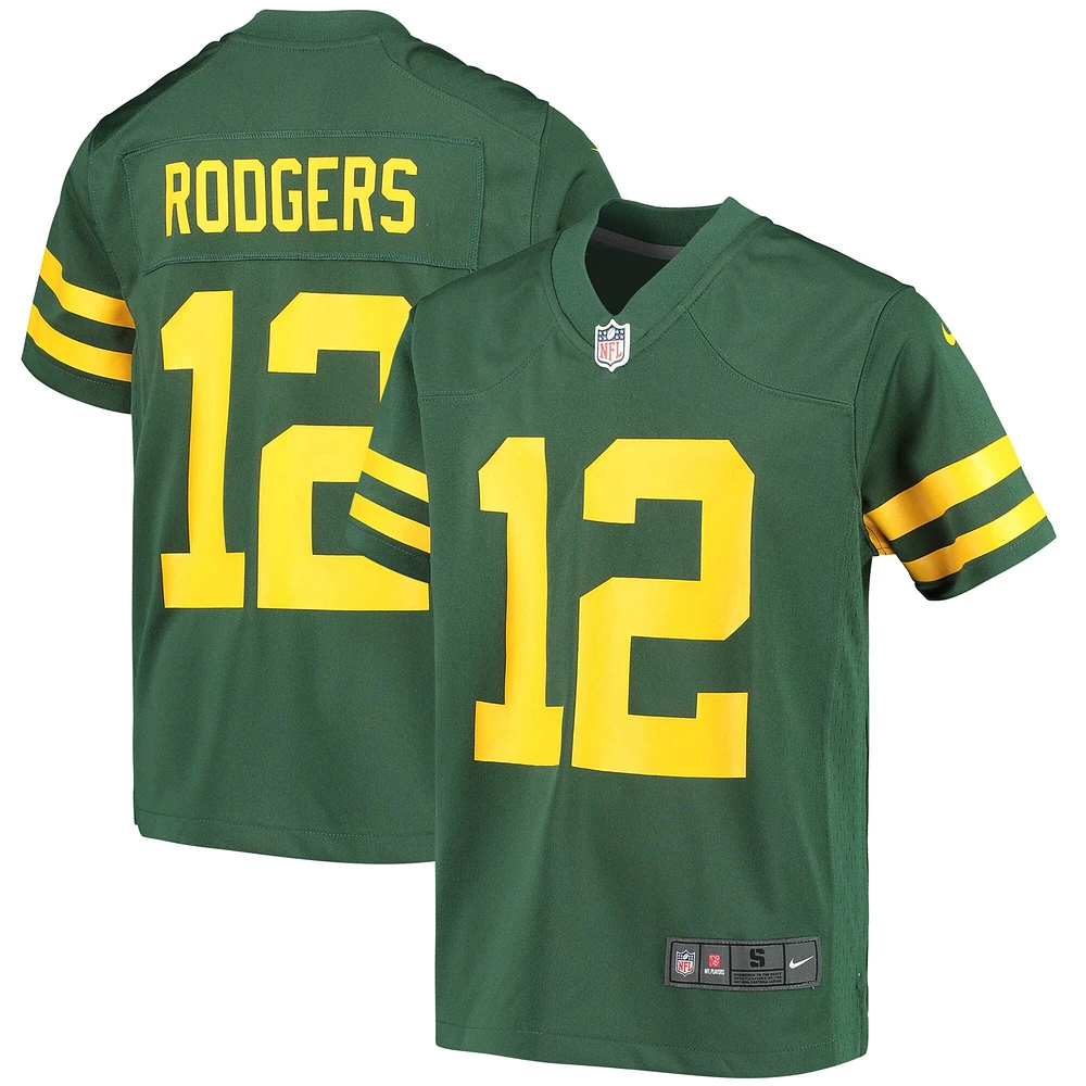 Maillot de match Nike Aaron Rodgers pour jeunes des Green Bay Packers