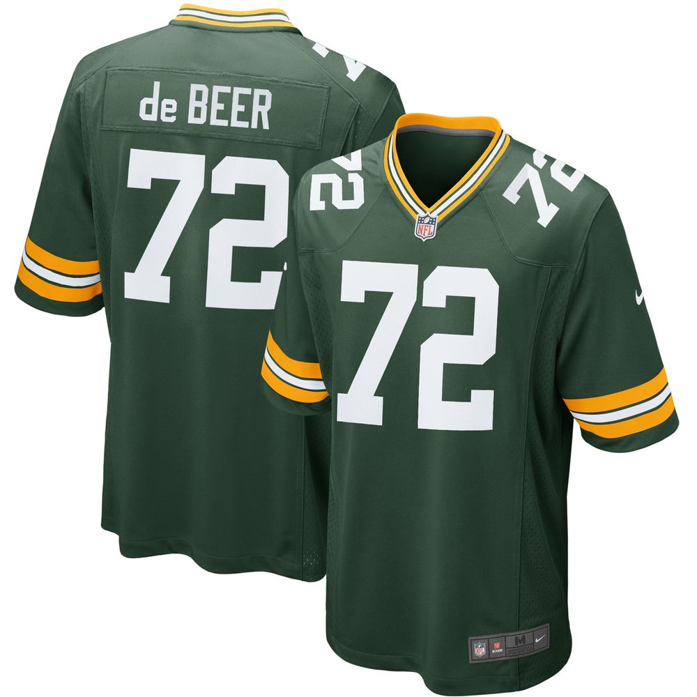 Youth Nike Gerhard de Beer Green Bay Packers Game Jersey