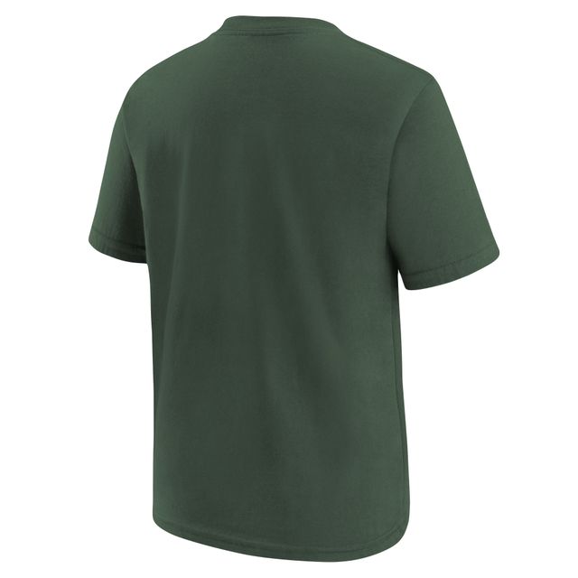 T-shirt à logo Green Bay Packers Nike vert pour jeune