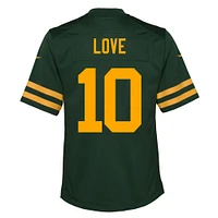 Youth Nike Jordan Love Green Bay Packers Alternate Game Jersey