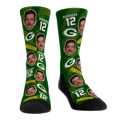 Youth Rock Em Socks Aaron Rodgers Green Bay Packers Football Guy Crew Socks