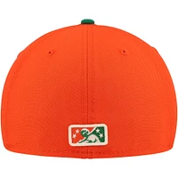 Casquette ajustée 59FIFTY orange Greensboro Grasshoppers Authentic Collection pour hommes New Era