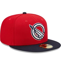 Men's New Era Red/Navy Greenville Drive Marvel x Minor League 59FIFTY Fitted Hat