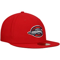 Men's New Era Red Greenville Drive Authentic Collection Team Home 59FIFTY Fitted Hat