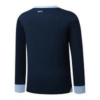 Maillot Umbro bleu marine à manches longues pour homme, réplique de l'équipe nationale du Guatemala 2025