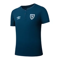 Men's Umbro Navy Guatemala National Team 2025 Crew Neck Polo