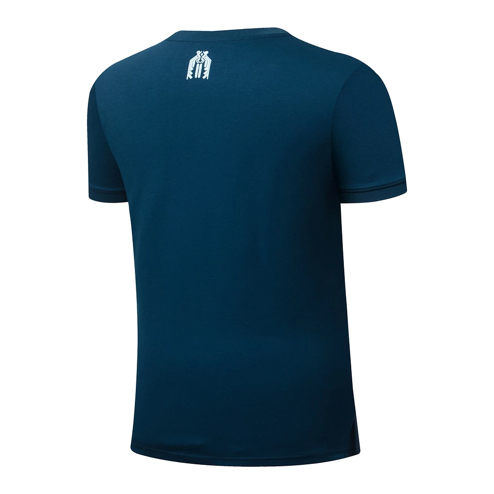 Men's Umbro Navy Guatemala National Team 2025 Crew Neck Polo