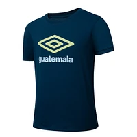 T-shirt Umbro bleu marine pour homme, équipe nationale du Guatemala 2025