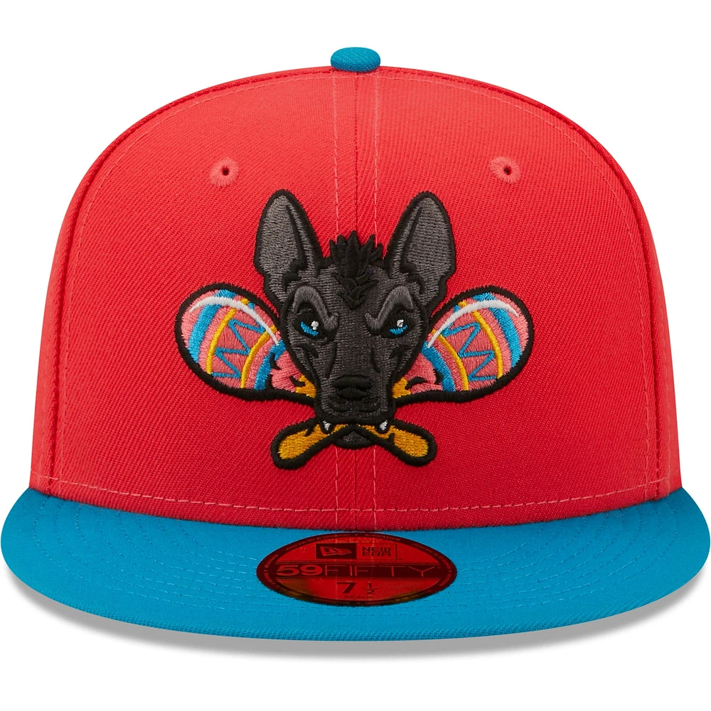 Men's New Era Red/Blue Xolos De Gwinnett Copa La Diversion 59FIFTY Fitted Hat