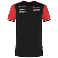 Men's Haas F1 Black Team Fitted T-Shirt