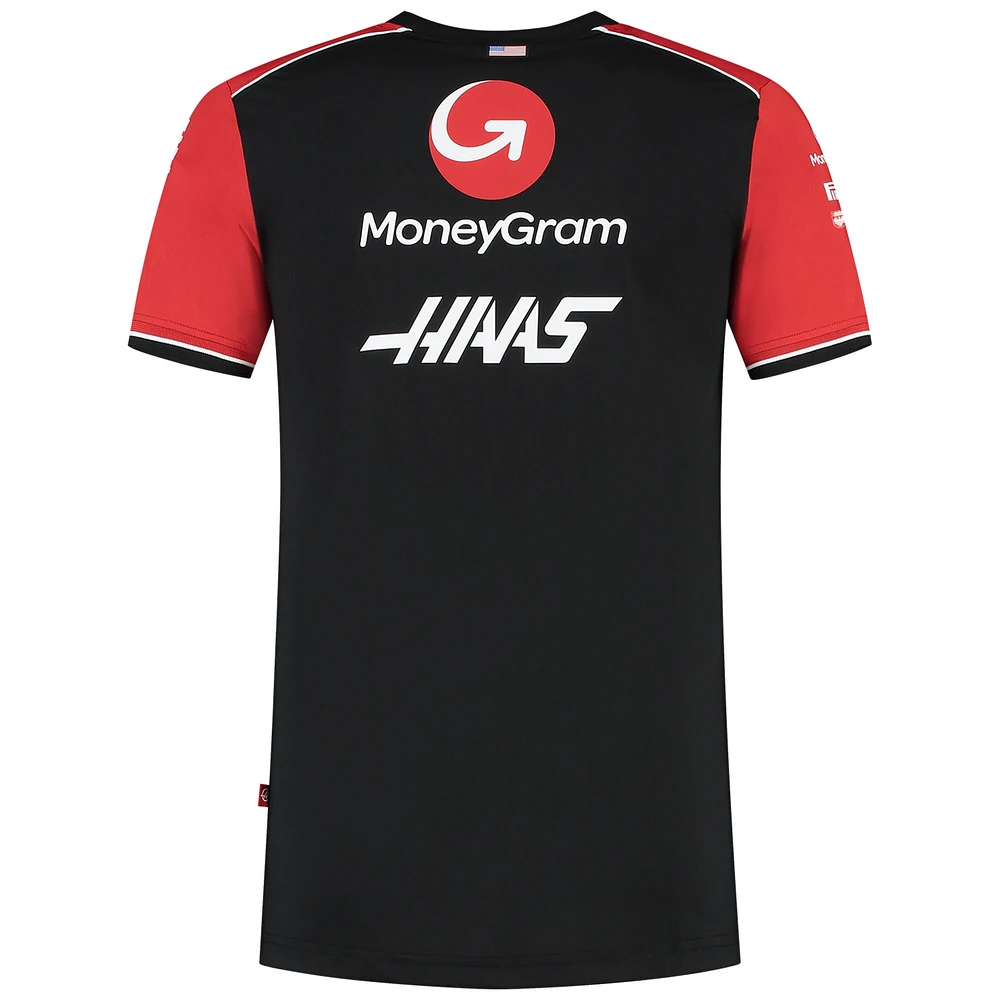 Men's Haas F1 Black Team Fitted T-Shirt