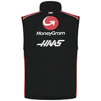 Men's Haas F1 Black Team Gilet Lightweight Full-Zip Vest