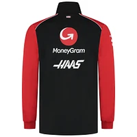 Men's Haas F1 Black Team Quarter-Zip Sweatshirt