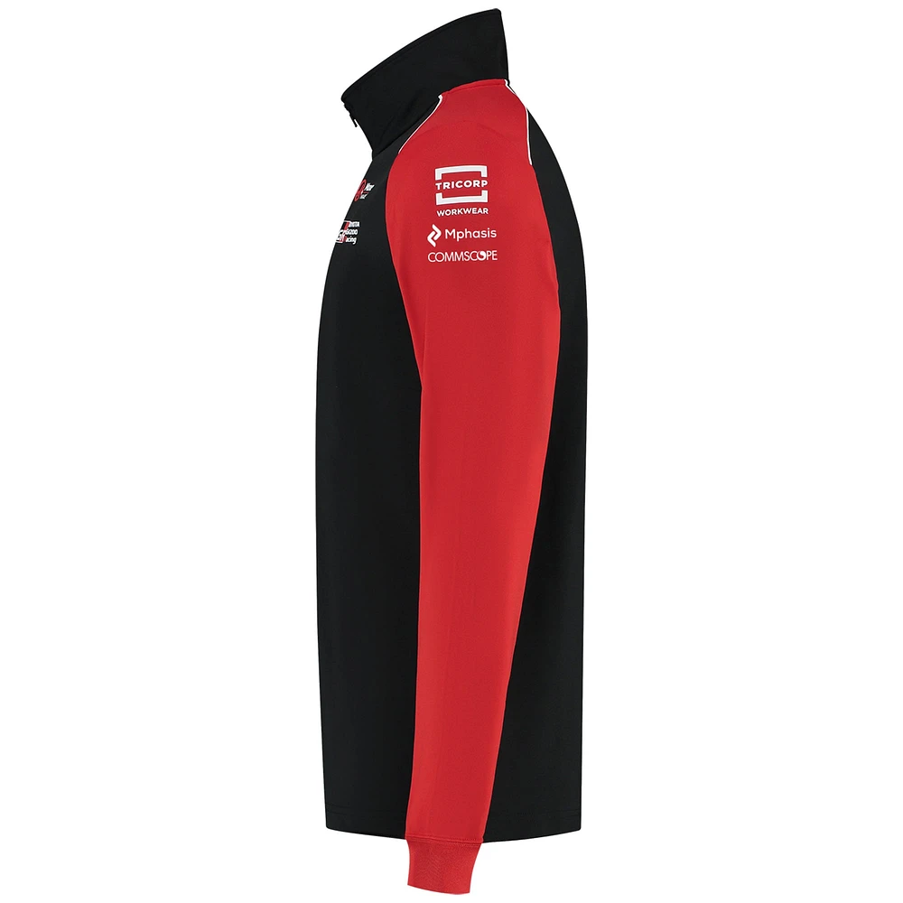 Men's Haas F1 Black Team Quarter-Zip Sweatshirt