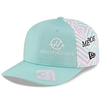 Casquette ajustable noire Kevin Magnussen Haas F1 Team 2025 Miami Grand Prix Driver numéro 9SEVENTY pour homme New Era