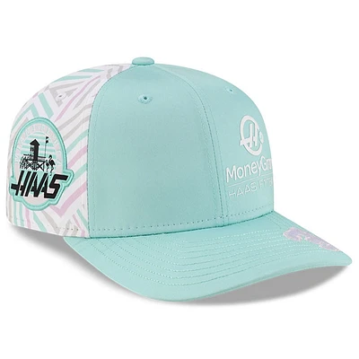 Casquette ajustable noire Kevin Magnussen Haas F1 Team 2025 Miami Grand Prix Driver numéro 9SEVENTY pour homme New Era