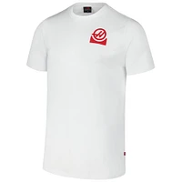 Men's  White Haas F1 Team Color Block T-Shirt