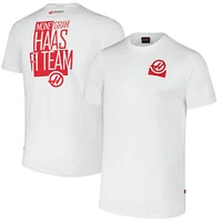 Men's  White Haas F1 Team Color Block T-Shirt