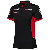 Women's  Black Haas F1 Team Fitted Polo