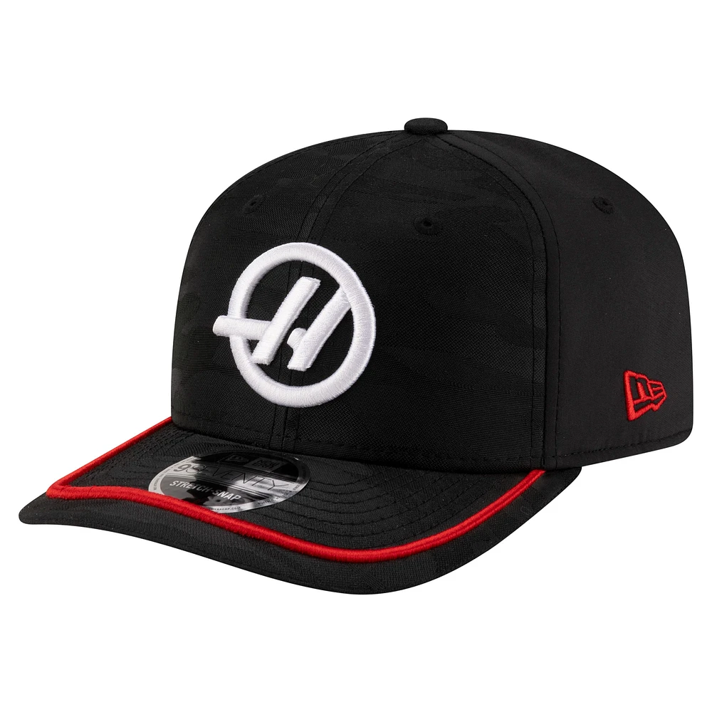 Youth New Era Black Haas F1 Team Camo 9SEVENTY Adjustable Hat