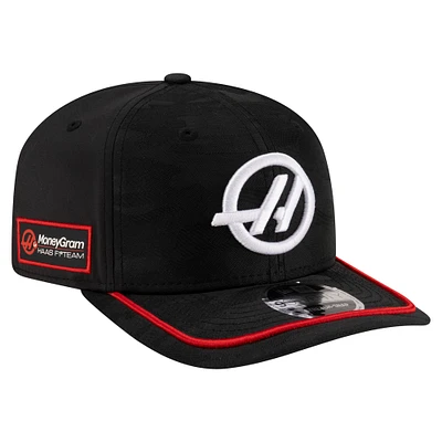Youth New Era Black Haas F1 Team Camo 9SEVENTY Adjustable Hat