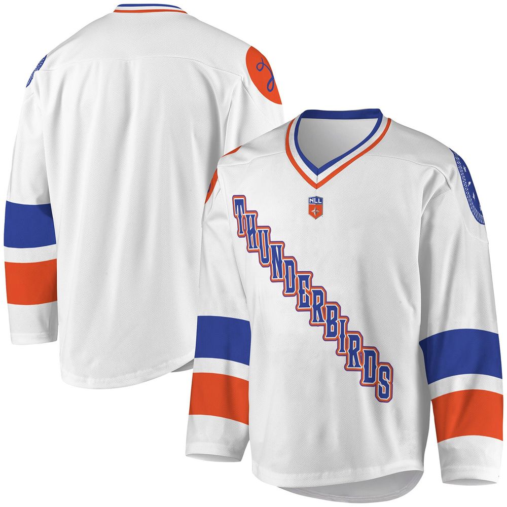 Men's White Halifax Thunderbirds Replica - Jersey