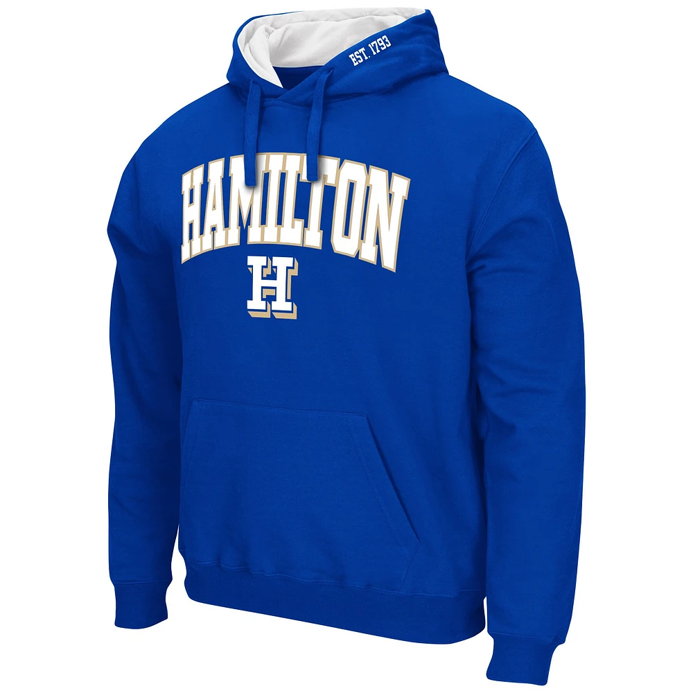 Sweat à capuche Colosseum Royal Hamilton Continentals Arch & Logo 3.0 pour hommes