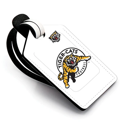 tiquette de bagage en cuir personnalisée des Tiger-Cats de Hamilton