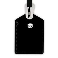 Étiquette de bagage en cuir personnalisée des Tiger-Cats de Hamilton