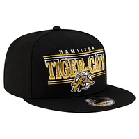 Men's New Era Black Hamilton Tiger-Cats Sideline 9FIFTY Snapback Hat